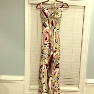 Hand Beaded Silk Prom Dress